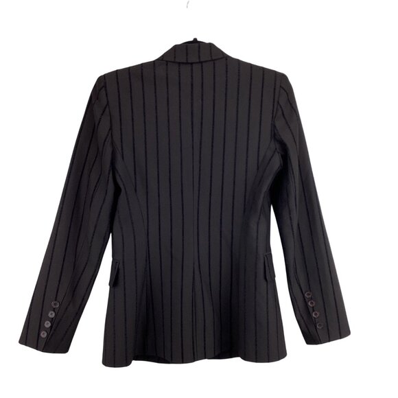 Vertigo Paris Blazer Jacket Size Small Black Velvet Pinstripe Lined‎ - Picture 5 of 8